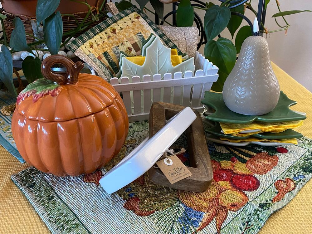 FTD Ceramic Pumpkin Covered Candy Dish Trinket Jar Fall Harvest Halloween Decor